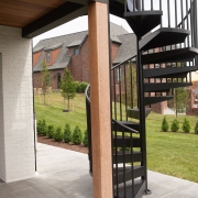 Home in Crossroad Farms, Harrisonburg, Virginia with custom columns and woodwork.