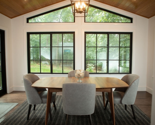 Interior of a sunroom in Harrisonburg, Virginia.