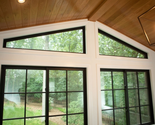 Interior of a sunroom in Harrisonburg, Virginia.